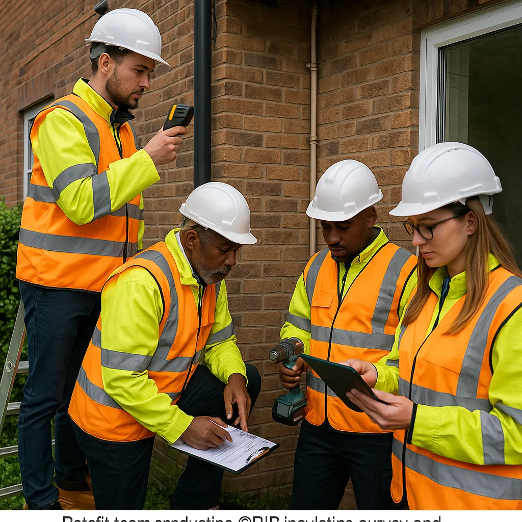 GBIS insulation team working on site