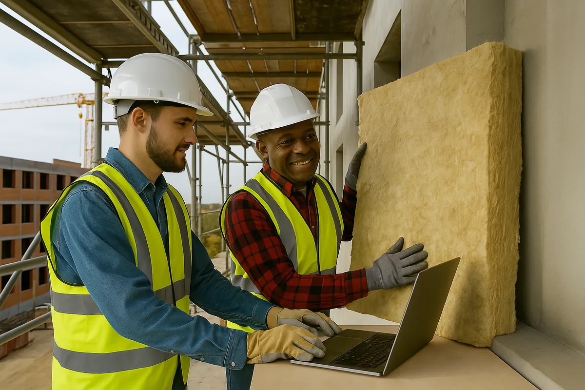 Assessor conducting energy efficiency survey under ECO4 scheme